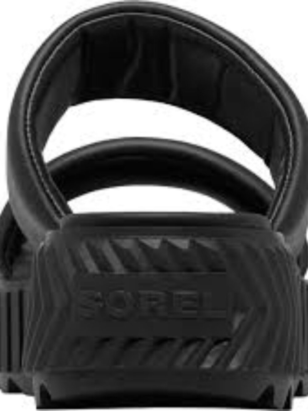 SOREL ONA Streetworks Mid Sandals NIB Platform Leather Slides Women’s 8 Black - Picture 7 of 11